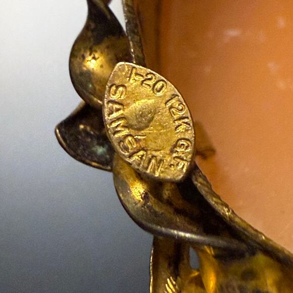 Vintage Samsan 1/20 12k Gold Filled Hand Carved Shell Cameo - Picture 7 of 7
